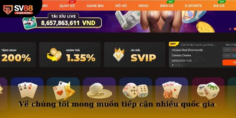 Về chúng tôi mong muốn tiếp cận nhiều quốc gia hơn trong thời gian tới